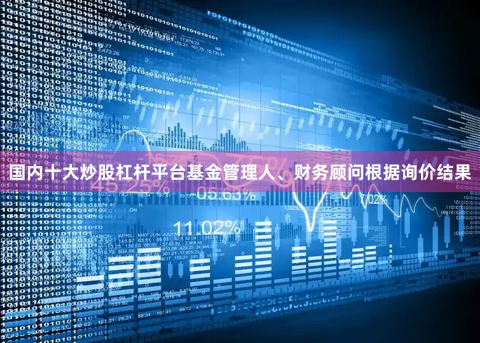国内十大炒股杠杆平台基金管理人、财务顾问根据询价结果